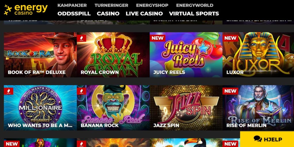 casino online games list